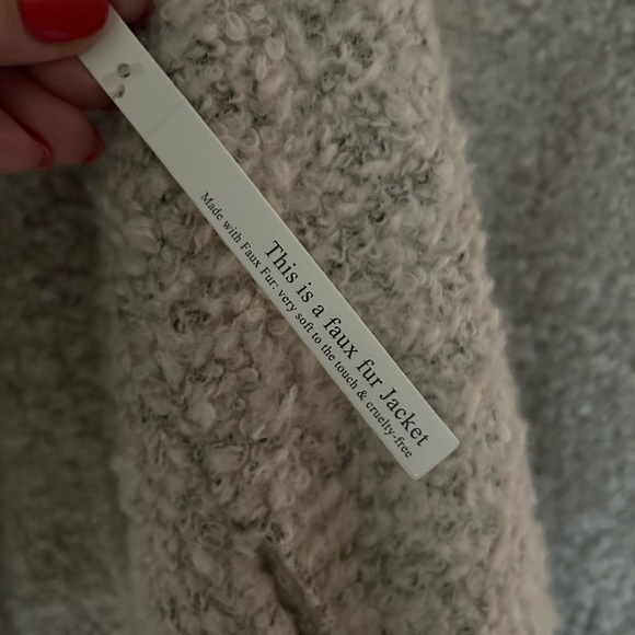 Love Tree Women's Faux Fur Open Front Sweater Vest W/Pockets Size L - Picture 4 of 8